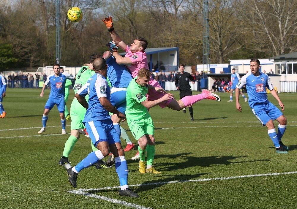 Football: Champions Dorking leave Tonbridge Angels hanging on